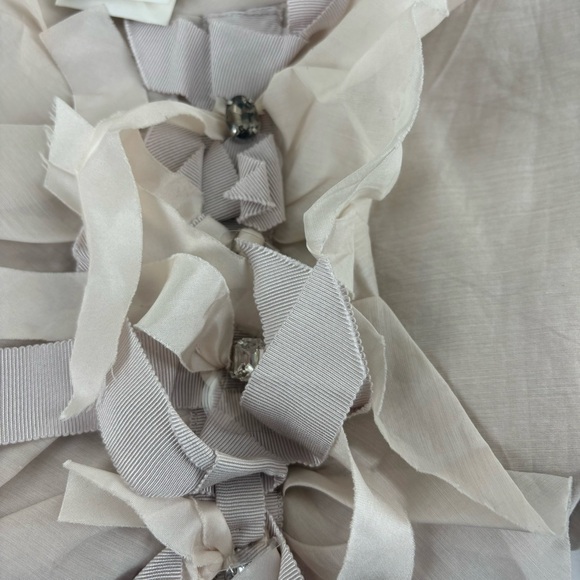 J Crew ecru sleeveless tank blouse-woman’s 12-NWT - Picture 4 of 8